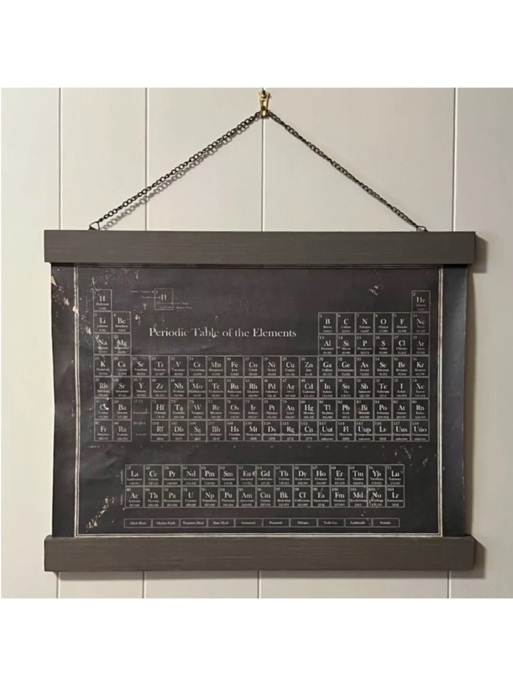 Hearth & Hand Magnolia Periodic Table of the Elements Wall Hanging Rare
